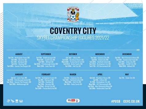 coventry city fixtures 2023